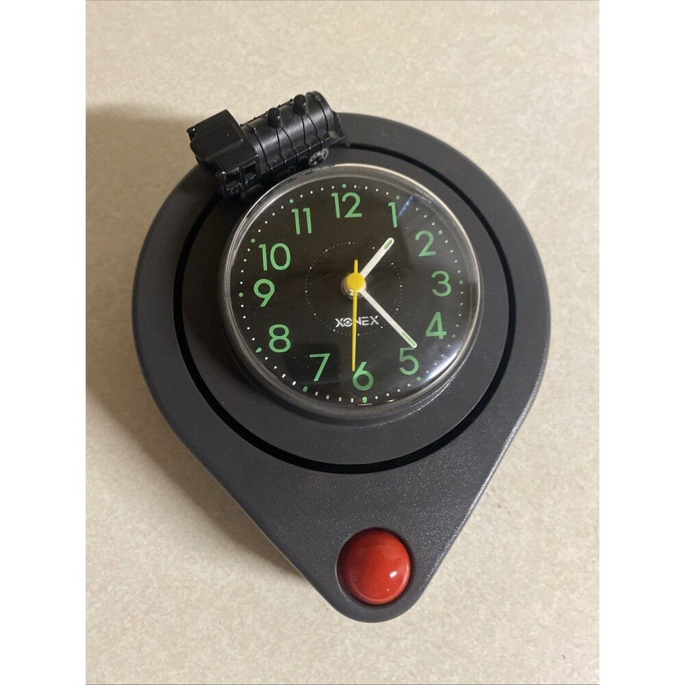 Vintage 1992 Xonex Clock / Alarm Clock with Train / Locomotive & Sounds Works